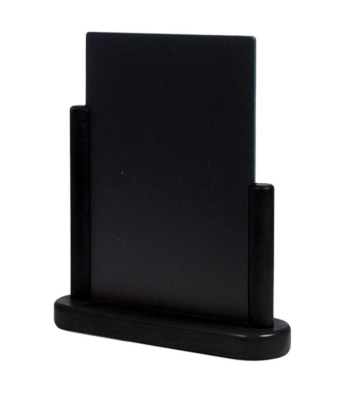 Securit ardoise de table Elegant, noir (A5)